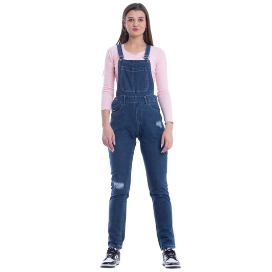 Salopet Skinny Cutting Leg Dark Blue OS-101A