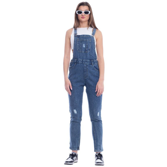 Salopet Skinny Scribbles Leg Quarry Blue OS-101R