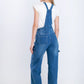Salopet Cargo Straight Leg Medium Blue OS-142B