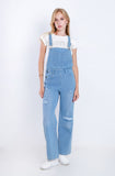 Salopet Straight Leg Ripped Light Blue OS140C