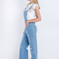 Salopet Straight Leg Ripped Light Blue OS140C