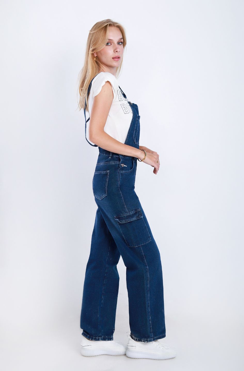 Salopet Cargo Straight Leg Dark Blue MA-OS-142A