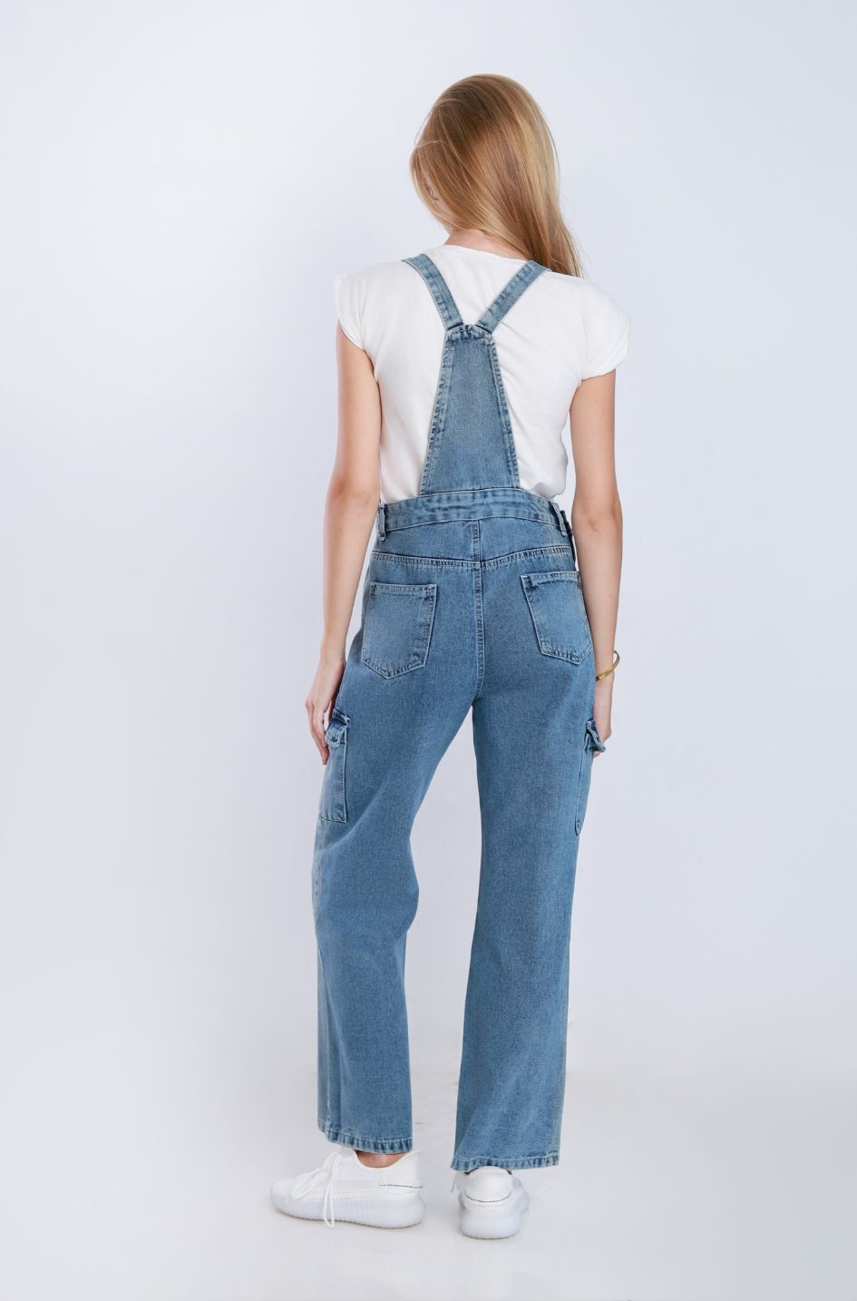 Salopet Cargo Straight Leg Stone Wash MA-OS-142R