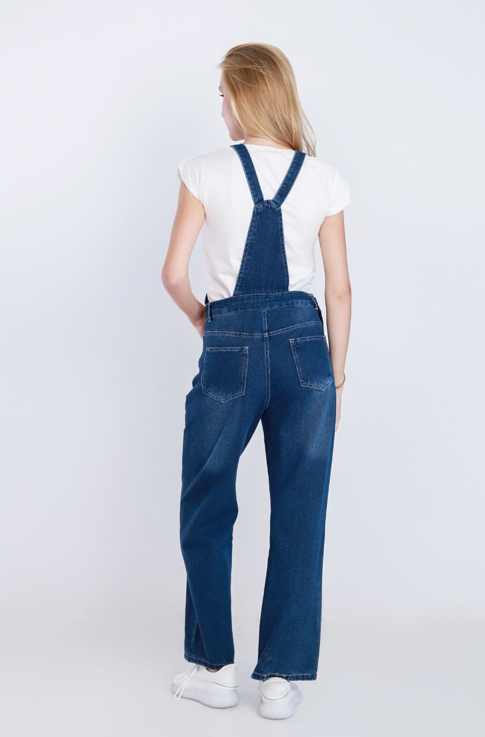 Salopet Straight Leg Ripped Dark Blue MA-OS140A