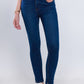 High Waist Skinny Dark Blue Jeans Pants OH-300A