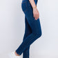 High Waist Skinny Dark Blue Jeans Pants OH-300A