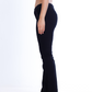 High Waist Charleston Black Gabardine Pants OH-356BL