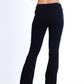 High Waist Charleston Black Gabardine Pants OH-356BL