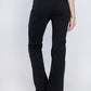 High Waist Charleston Black Gabardine Pants OH-356BL