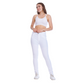 High Waist Skinny White Gabardine Pants OH-357WH
