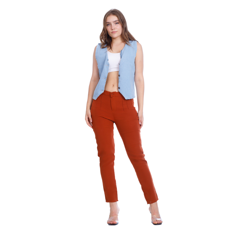 Jeans Vest Light Blue With Buttons OJ-513C