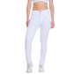 High Waist Skinny White Gabardine Pants OH-357WH