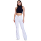 High Waist Charleston White Gabardine Pants OH-356WH