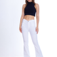 High Waist Charleston White Gabardine Pants OH-356WH