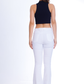 High Waist Charleston White Gabardine Pants OH-356WH