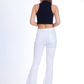 High Waist Charleston White Gabardine Pants OH-356WH