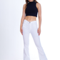 High Waist Charleston White Gabardine Pants OH-356WH