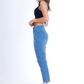 MomFit Boyfriend Cutting Medium Blue JeansPants OB-201B