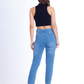 MomFit Boyfriend Cutting Medium Blue JeansPants OB-201B