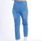 MomFit Boyfriend Cutting Medium Blue JeansPants OB-201B