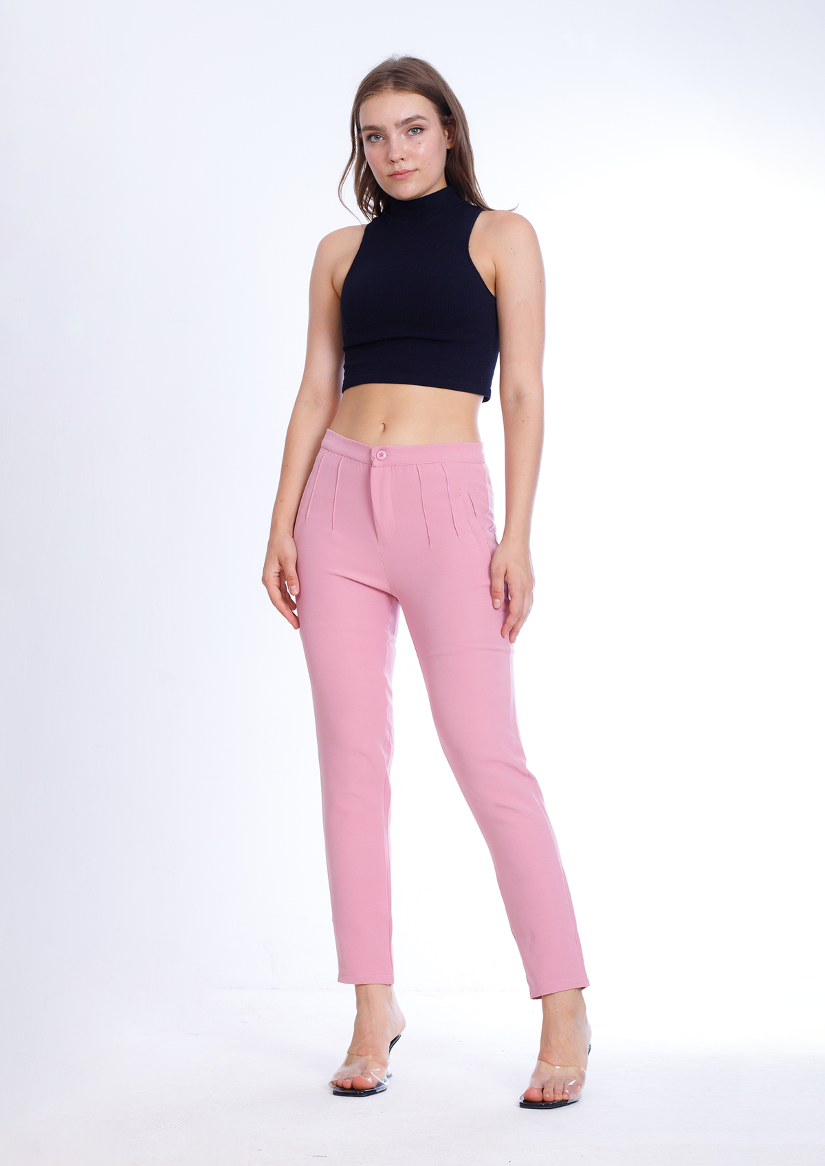 Slim Casual Roslyn Pants pink OB-493pink