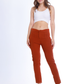 Slim Casual Roslyn brick Pants  OB-493brick