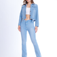 High Waist Charleston Light Blue Jeans Pants OH-362C