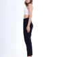 High Waist Skinny Black Gabardine Pants OH-357BL