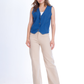 Jeans Vest Dark Blue With Buttons OJ-513A