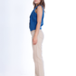 Jeans Vest Dark Blue With Buttons OJ-513A