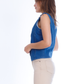 Jeans Vest Dark Blue With Buttons OJ-513A