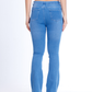 High Waist Charleston Scribbled Medium Blue Jeans Pants OH-416B