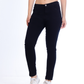 High Waist Skinny Black Gabardine Pants OH-357BL