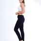 High Waist Skinny Black Gabardine Pants OH-357BL