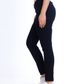 High Waist Skinny Black Gabardine Pants OH-357BL