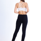 High Waist Skinny Black Gabardine Pants OH-357BL