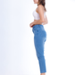 MomFit Boyfriend Medium Blue Jeans Pants OB-200B