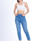 MomFit Boyfriend Medium Blue Jeans Pants OB-200B