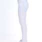 High Waist Skinny White Gabardine Pants OH-357WH