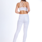High Waist Skinny White Gabardine Pants OH-357WH