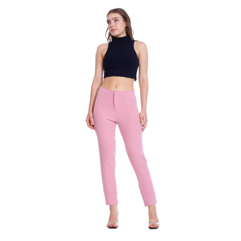 Slim Casual Roslyn Pants pink OB-493pink