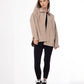 Gabardine Jacket With Pockets Front Buttons Beige Color OJ-512CR