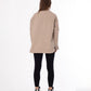 Gabardine Jacket With Pockets Front Buttons Beige Color OJ-512CR