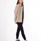 Gabardine Jacket With Pockets Front Buttons Beige Color OJ-512CR