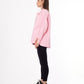Gabardine Jacket With Pockets Front Buttons Rose Color OJ-512R