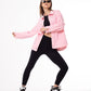 Gabardine Jacket With Pockets Front Buttons Rose Color OJ-512R