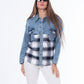 Caro Jeans Shirt Black and White MT-034B