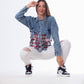 Caro Jeans Shirt Red and White MT-034R