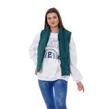 Waterproof Short Vest Dark Green Color OJ-518DG