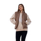 Waterproof Short Vest Brown Color OJ-518B